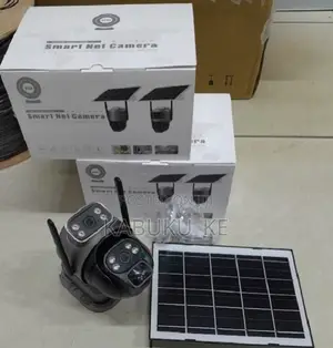 V380 Pro Dual Lens Solar Power Camera With Night Vision