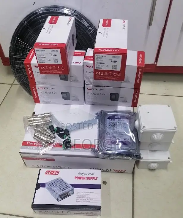 Quality Hikvision Complete Kit 6set Cameras 1080p