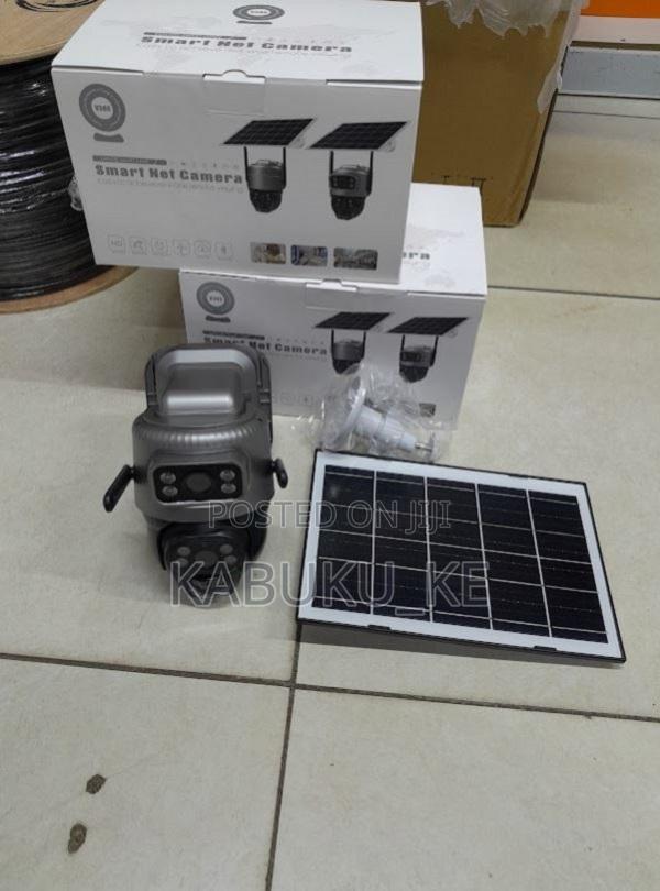 Factory V380 Dual Lens 4mp Solar CCTV Camera Outdoor
