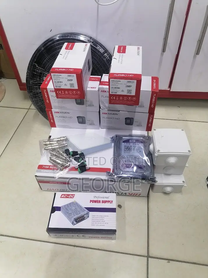 Hikvision Full System Kit 6 CCTV Cameras Surveillance