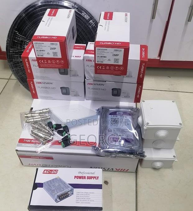 Hikvision Hot Sale 6 CCTV Cameras Complete Package Kit