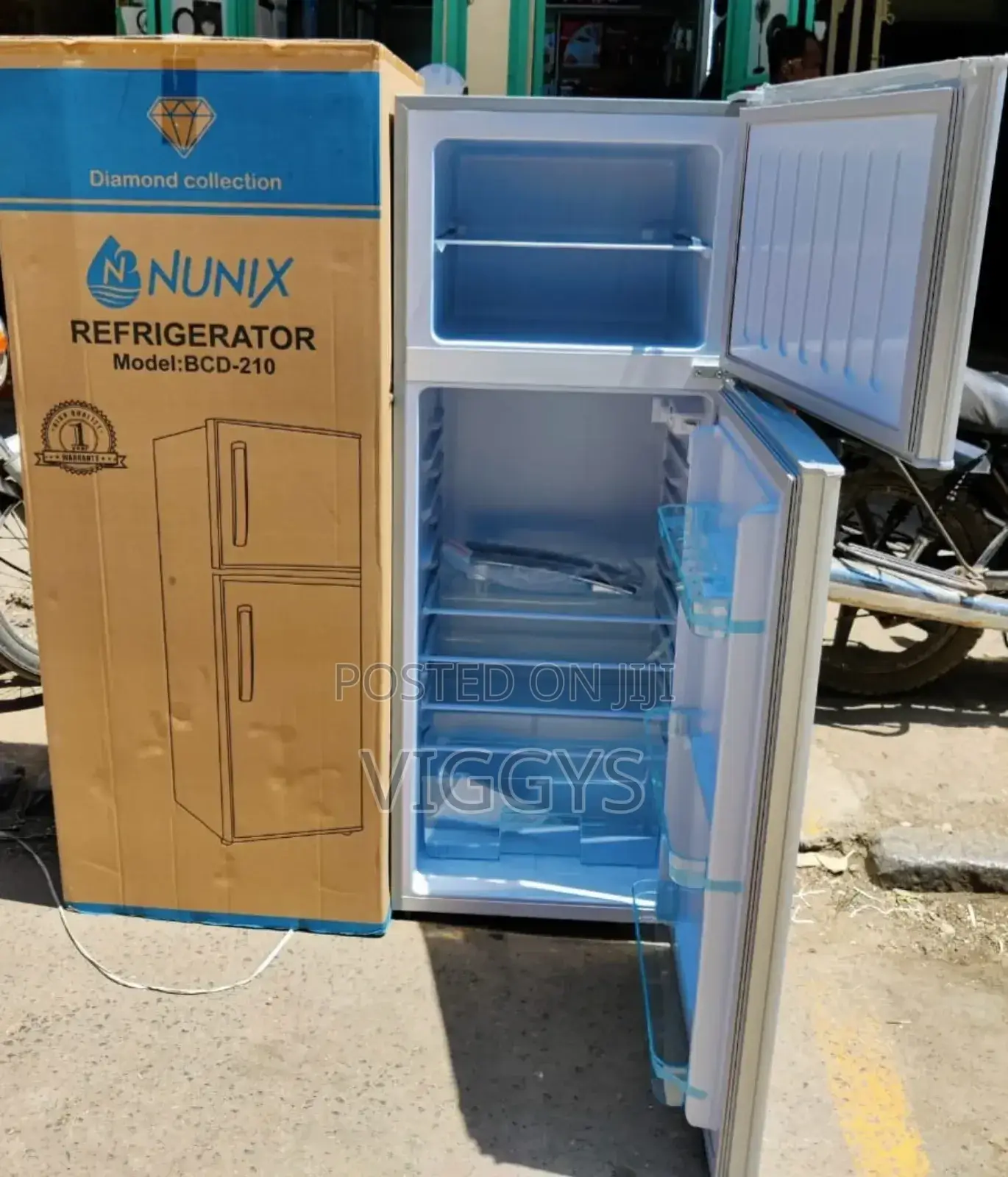 Nunix 210 Litres Double Door Refrigerator N .
