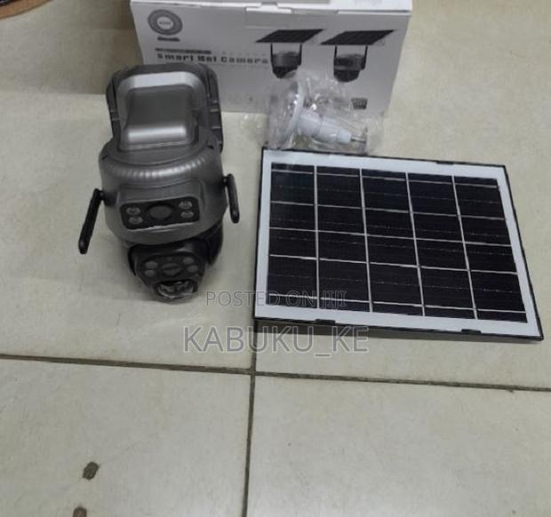 V380 Dual Lens 4g Solar Camera Night Vision Two Way Audio