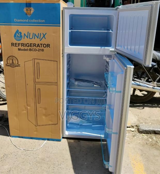 Nunix 210 Litres Double Door Refrigerator Defrost Fridge.