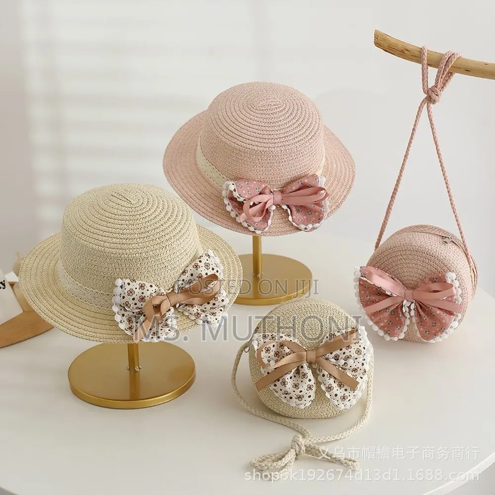 Kids Summer Matching Hat Bag Set