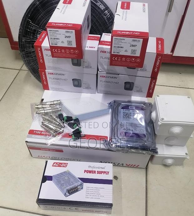 6 Pieces Complete Hikvision CCTV Cameras With DVR - main view