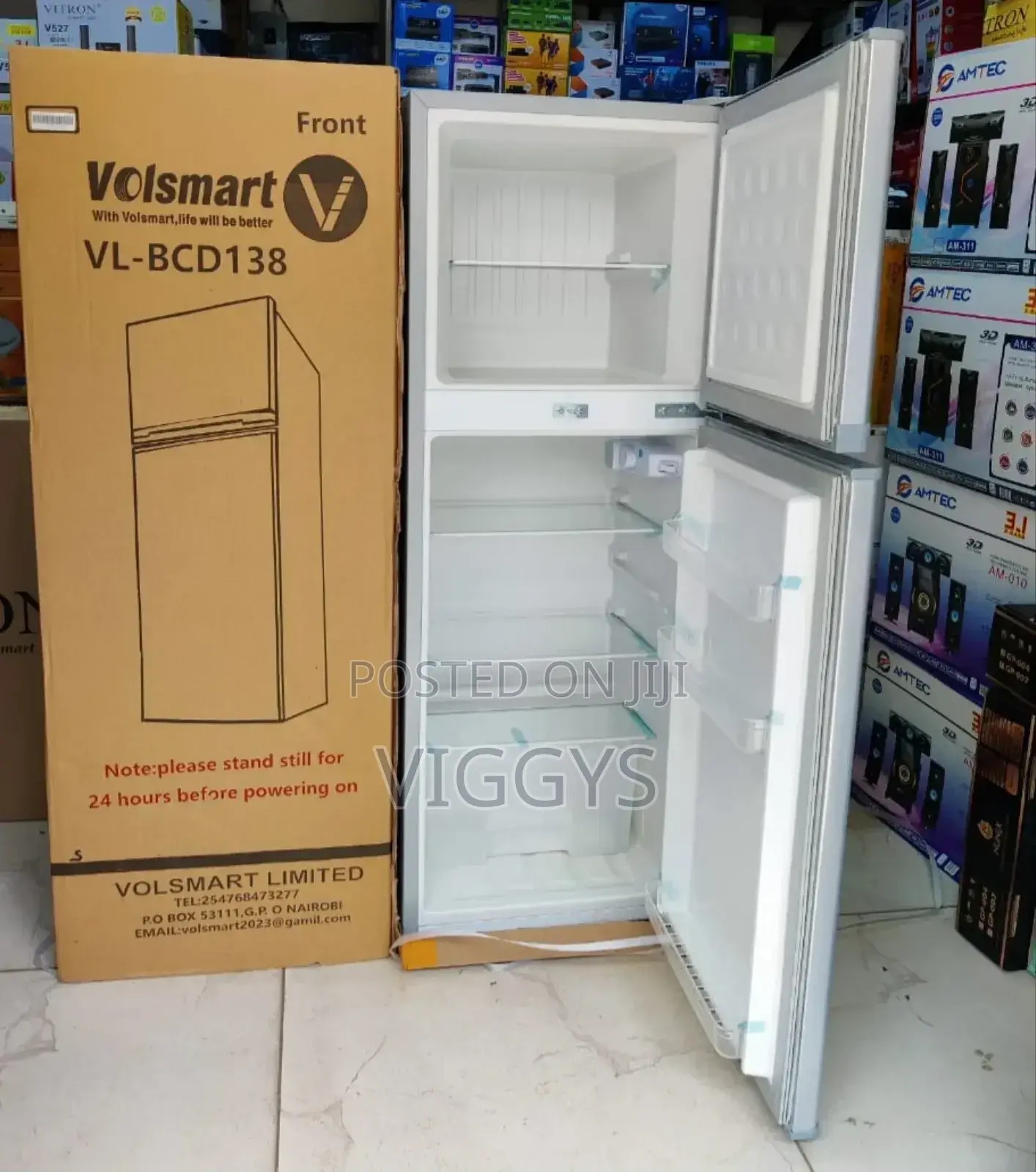 *Lvolsmart 138 Litres Double Door Fridge at Refrigerator.