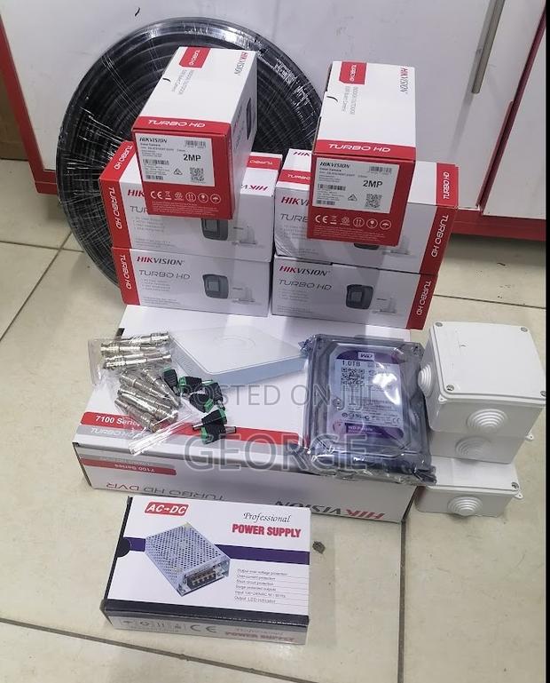 / Hikvision 6 Six CCTV Cameras System Kit 6