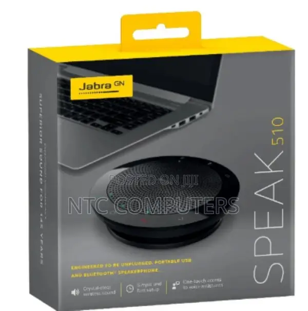 Jabra Speak 510 Uc Office Speakerphone, Usb-A, Bluetooth