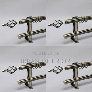 Adjustable Curtain Rods. Double Imported Curtain Rods