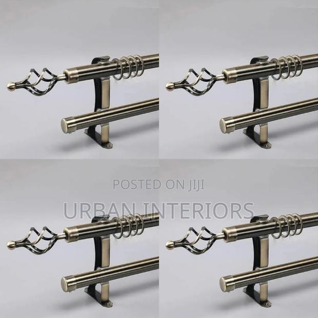 Adjustable Curtain Rods. Double Imported Curtain Rods