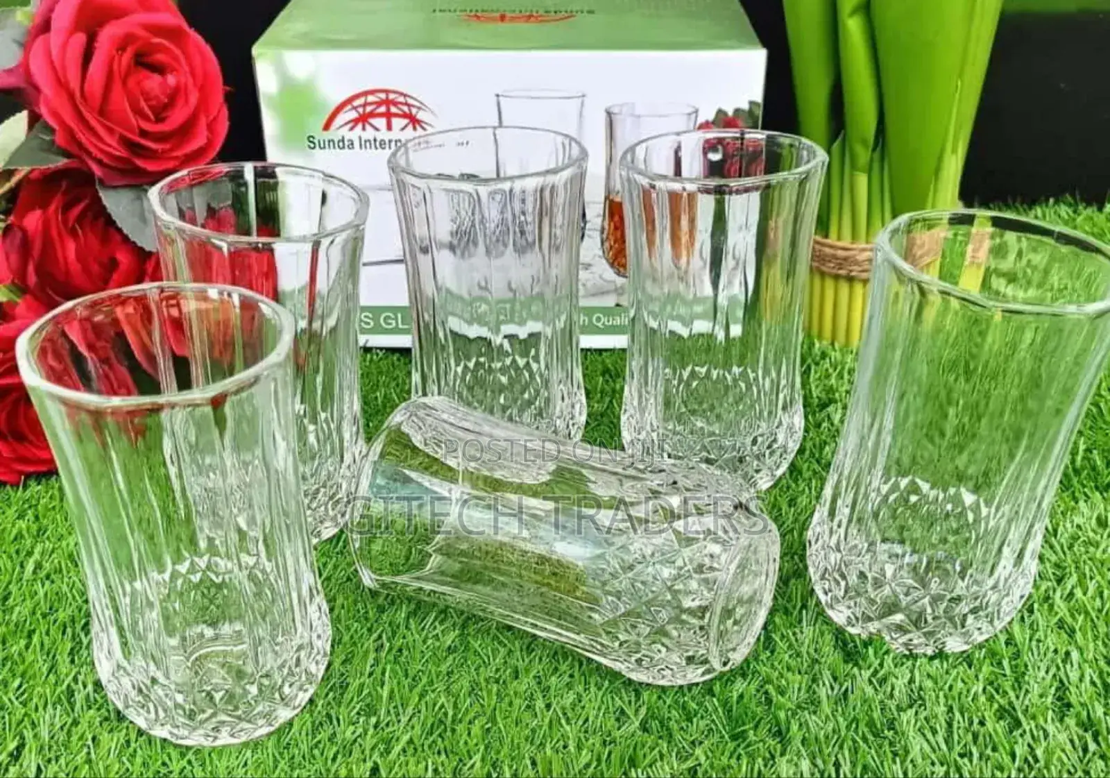 6 PCS Diamond Glasses