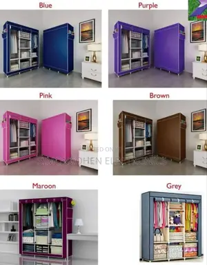 3 Column Metallic Wardrobe