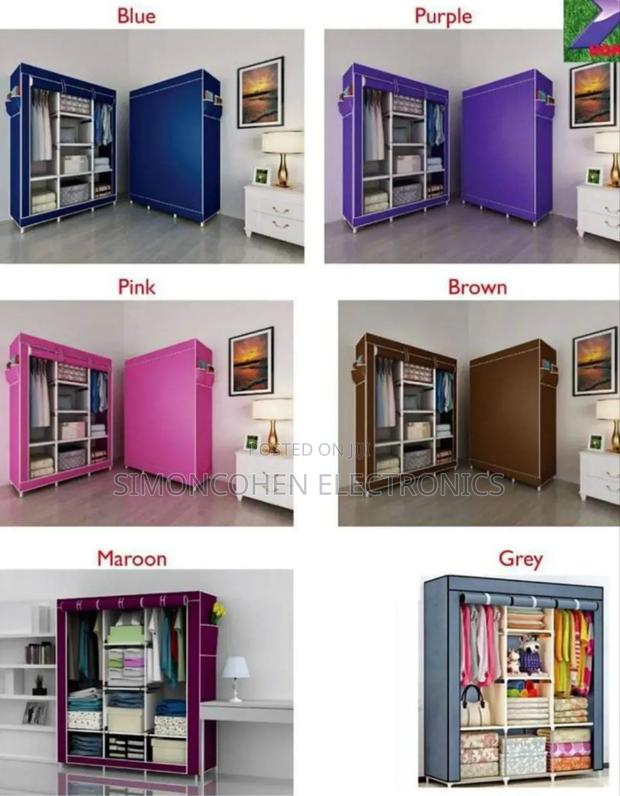 3 Column Metallic Wardrobe