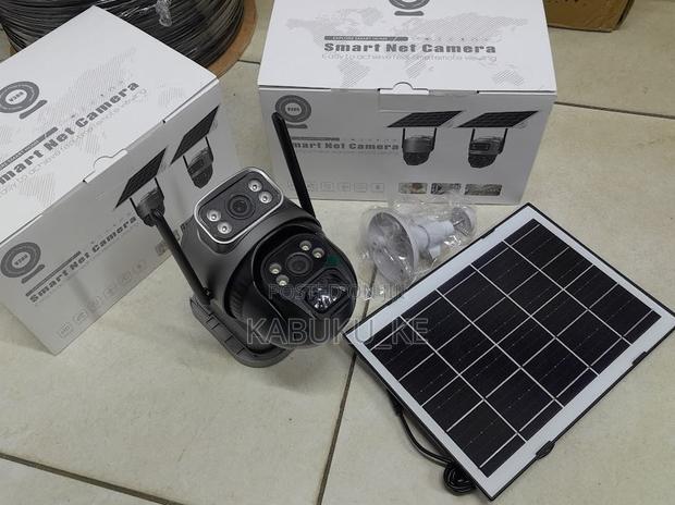 4g Dual Lens Screen Solar Camera Outdoor Sim Card Solar CCTV