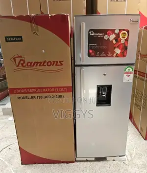 Ramtons Rf/130- 213l 2 Door Direct Cool Fridge+ Dispenser
