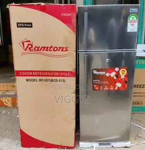 Ramtons Double Door Fridge 213litres Refrigerator