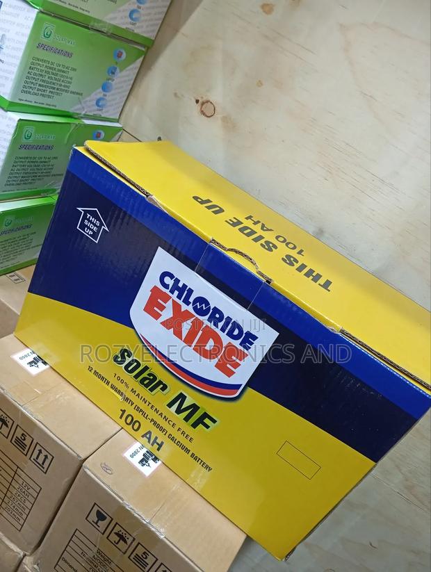 N100 Ah Solar Battery Chloride Exide - thumbnail 3