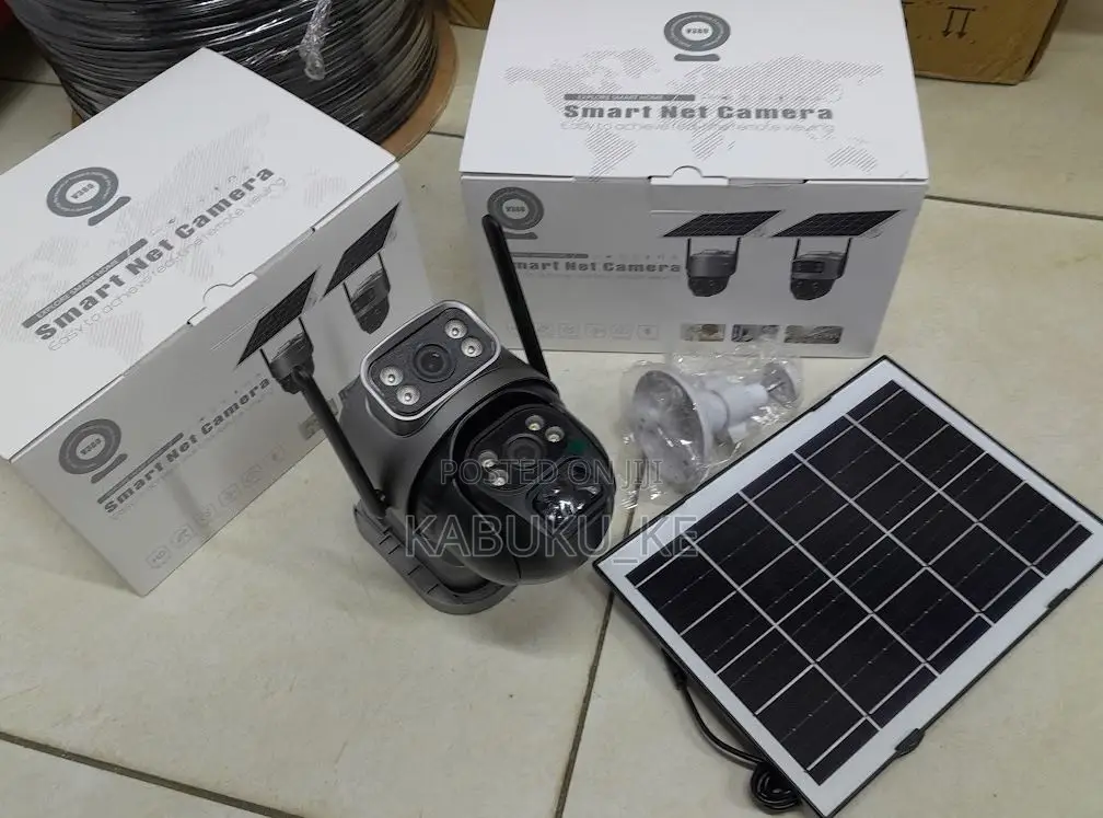 V380 Solar 4g Dual Lens PTZ Camera Full Hd Outdoor