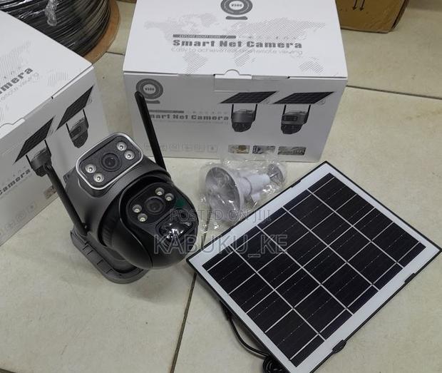 V380 4g Solar Powered Dual Lens Simcard PTZ Camera - main view