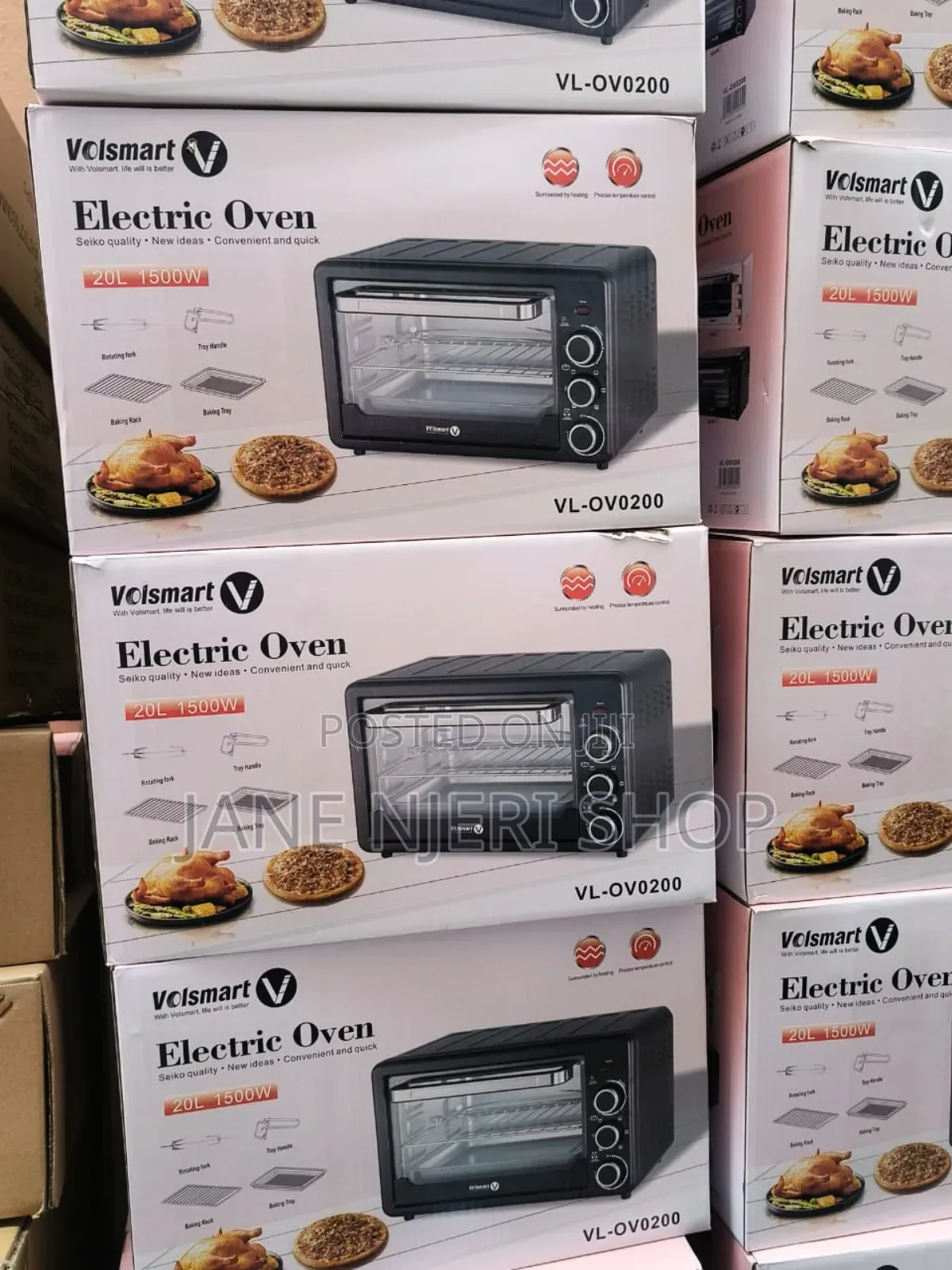 New 20 Liters Electric Oven Volsmart 1500w