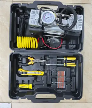 Air Compressor With Tools .