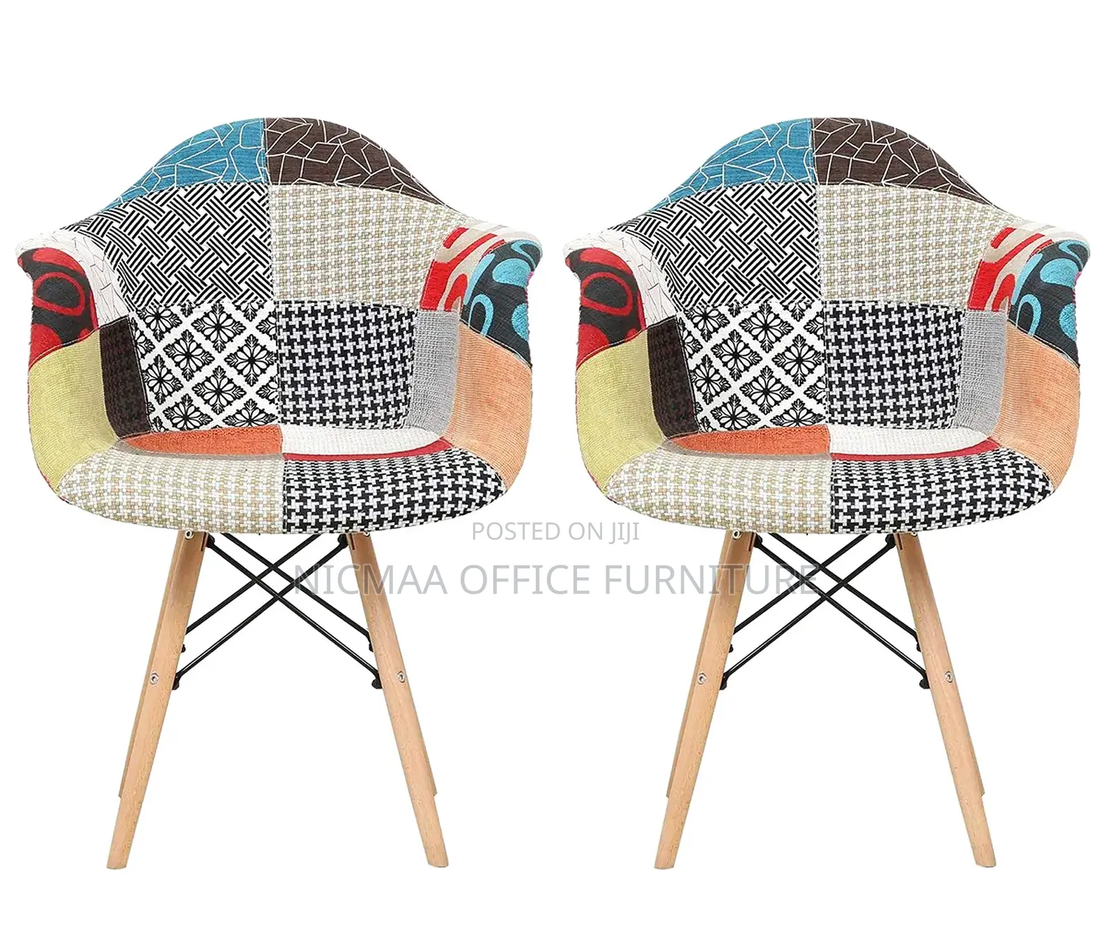 Fabric Patchwork Eames Chair