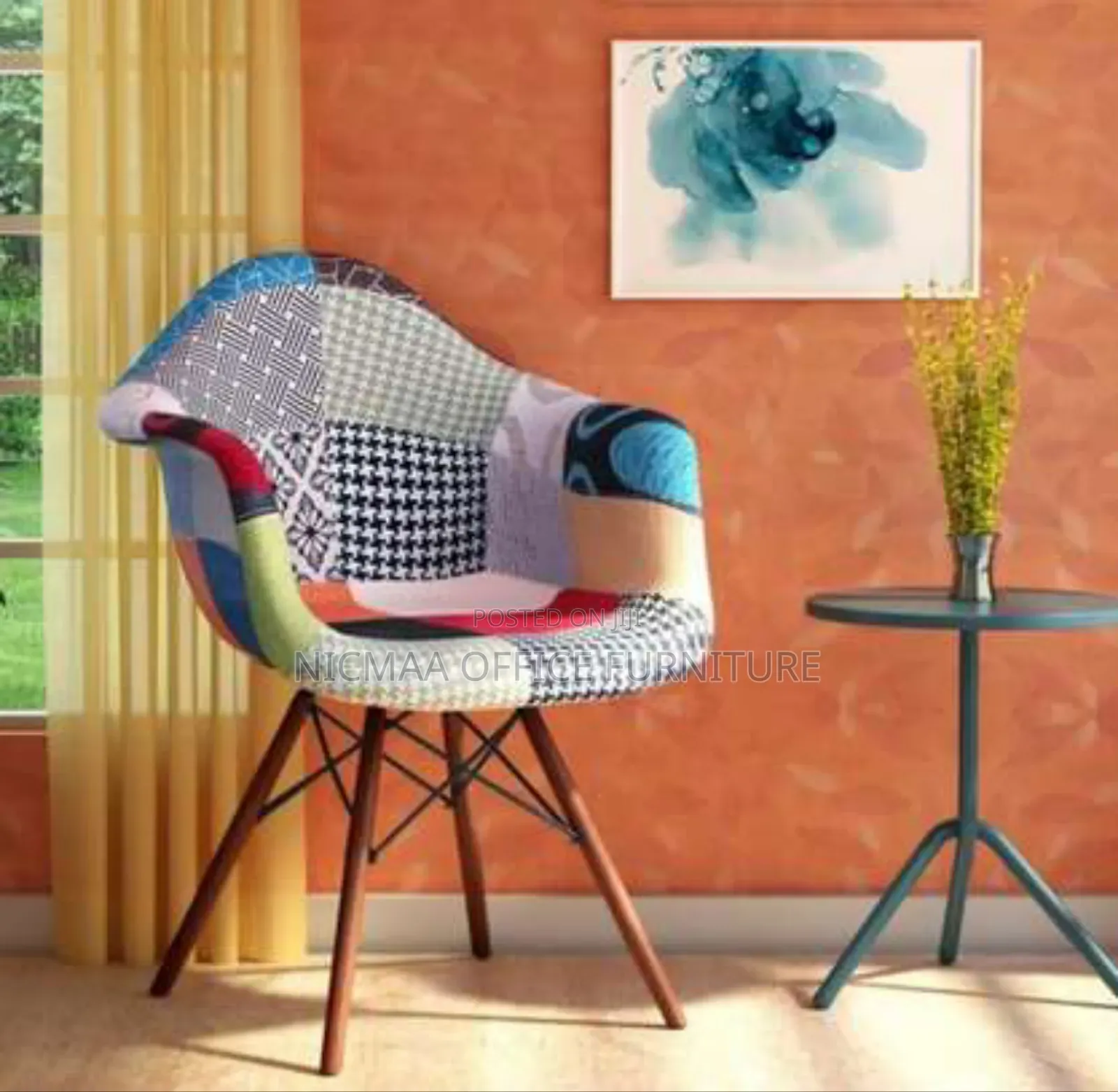 Fabric Patchwork Eames Chair