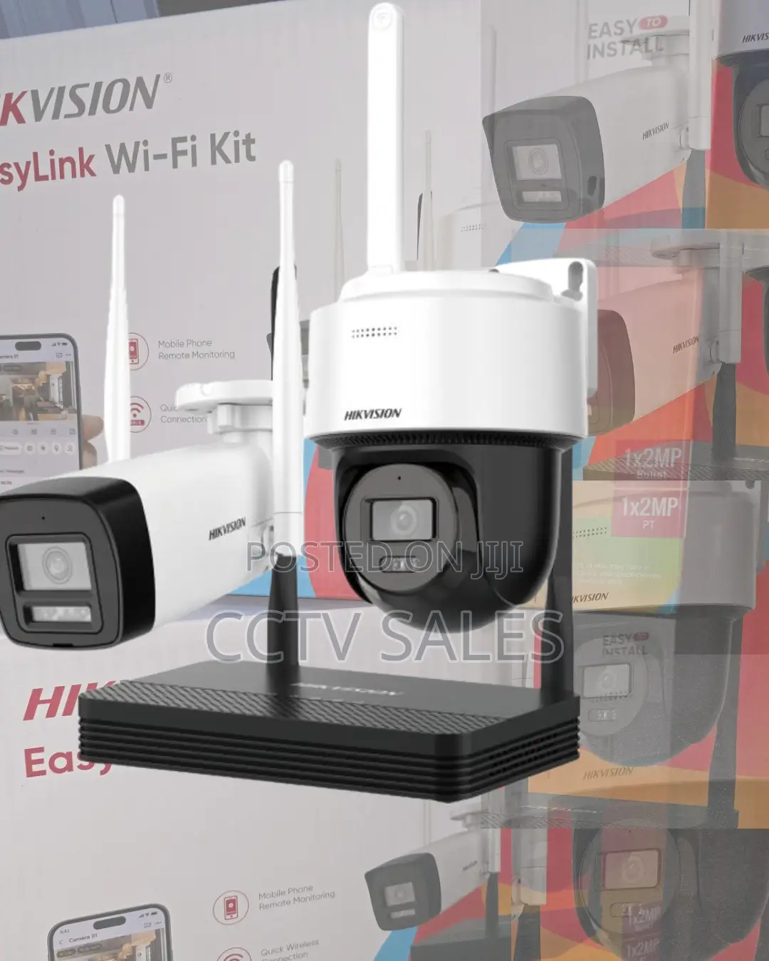 Wireless CCTV 2camera Kit Hikvision Full Color