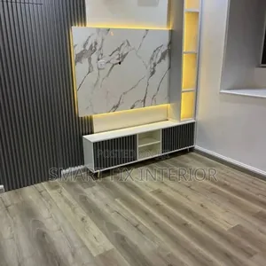 Tv Stand/Fluted Panels/Home Renovation and Decor