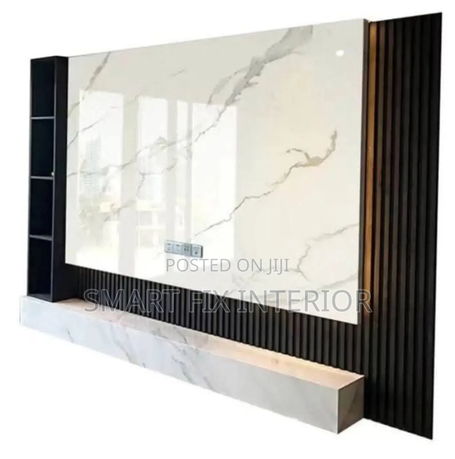Tv Stand/Fluted Panels/Home Renovation and Decor