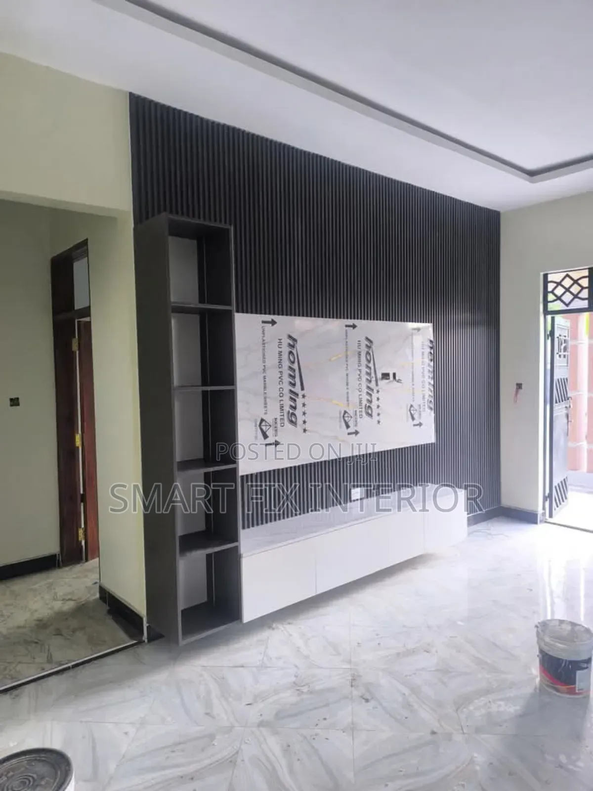 Tv Stand/Fluted Panels/Home Renovation and Decor