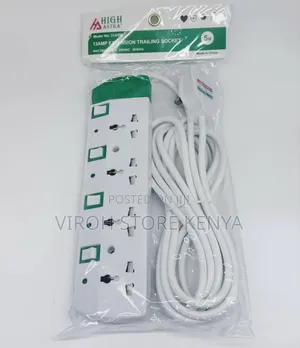 High Astra Power Socket Extension Cable 5 Metres 5 Ports
