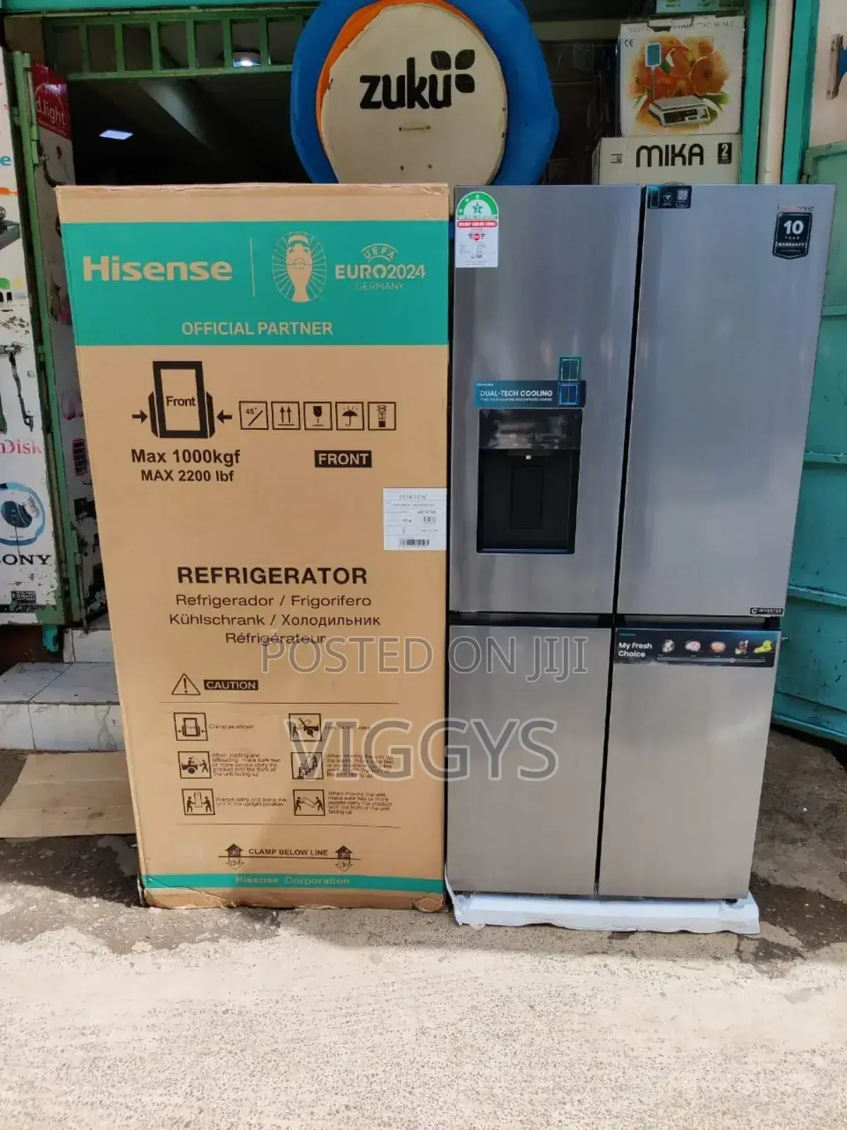 *Hisense Fridge 4 Door 470l With Ice Cube Make*