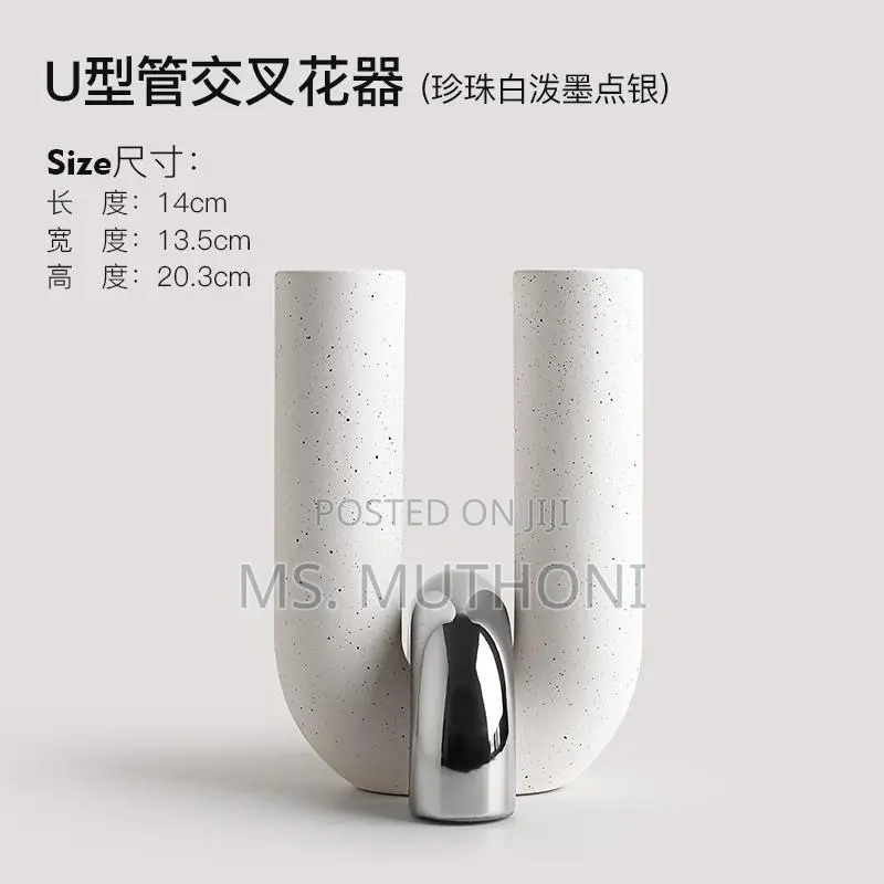 Creative U Shape Ceramic Decor Piece