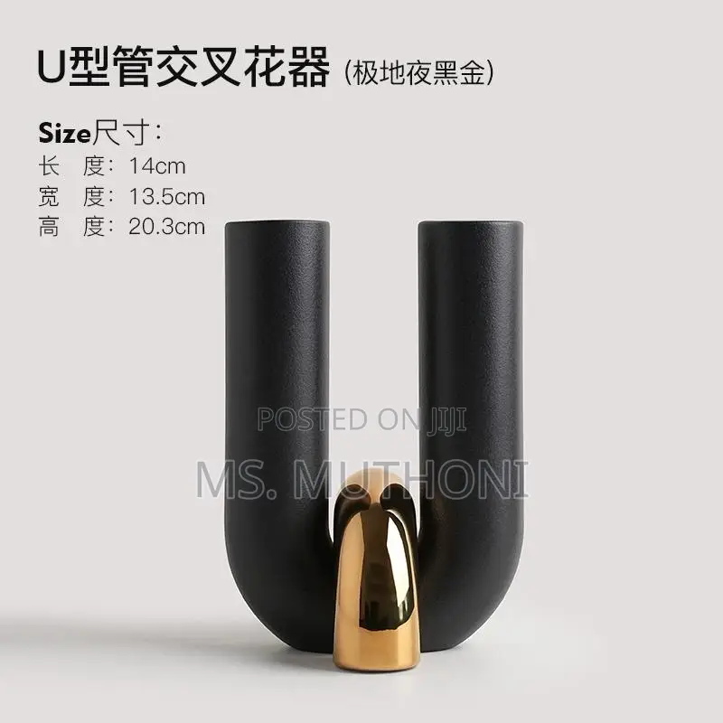 Creative U Shape Ceramic Decor Piece