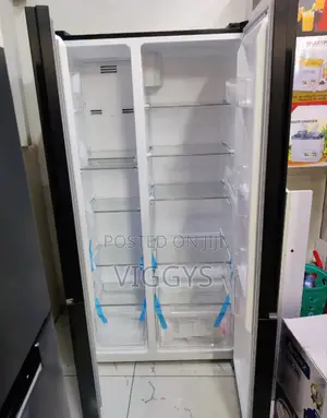 Von Fridge Side by Side No Frost 429l( Black) Refrigerator
