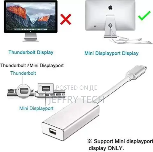 Voocme Usb 3.1 Type C to Mini Dp Display Port Female Adapter