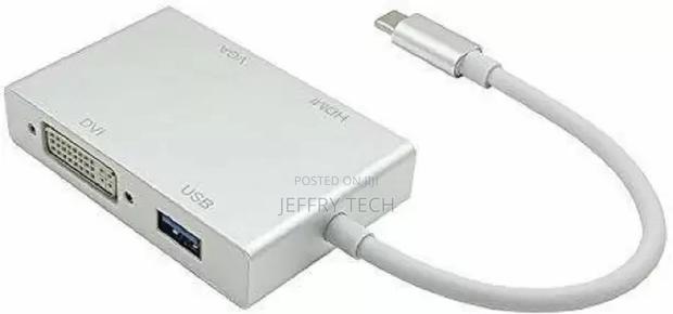 Microware Multiport 4-in-1 Usb Type-C to Vga/Dvi/Hdmi/Usb Po