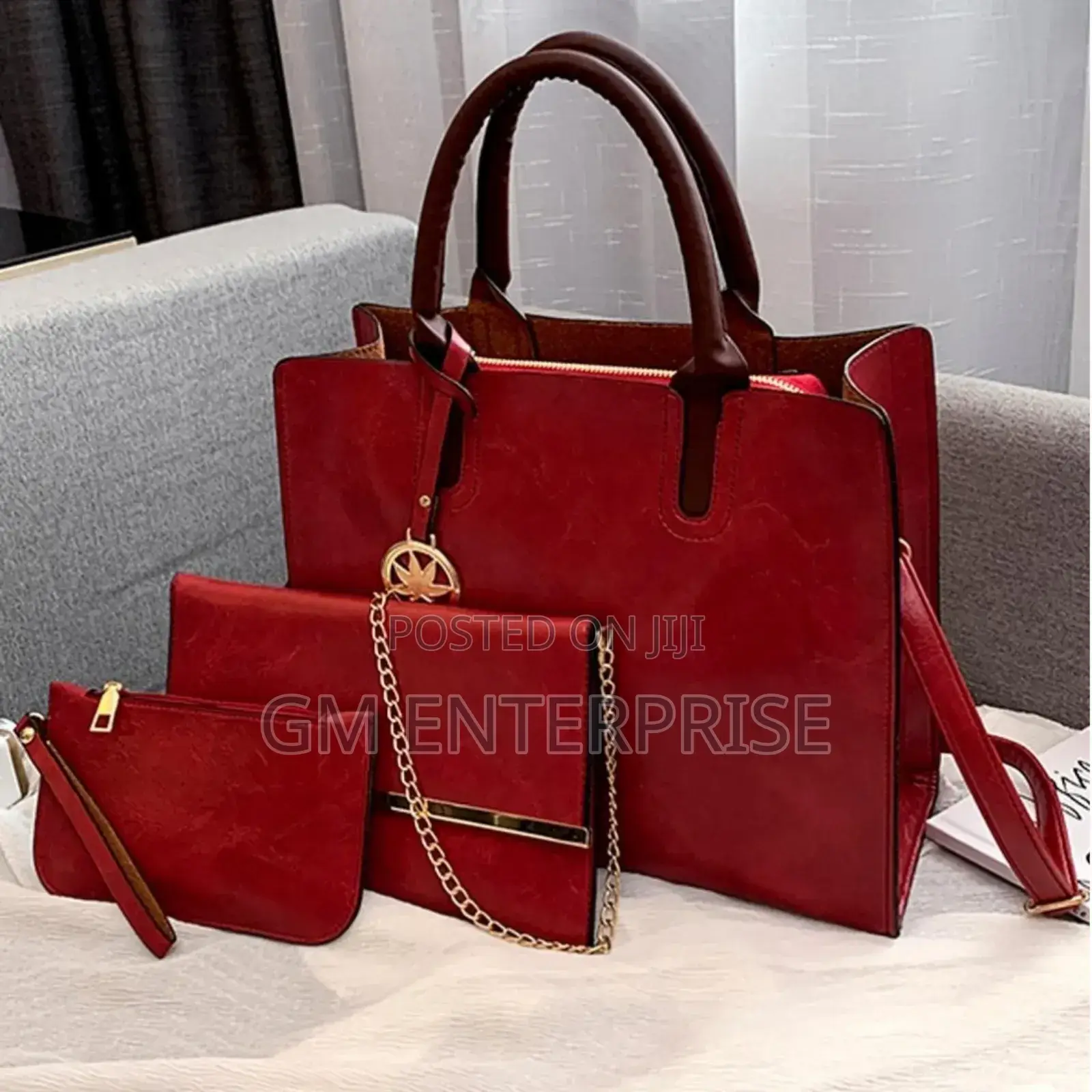 3 in 1 Leather Handbags .Hand Bags