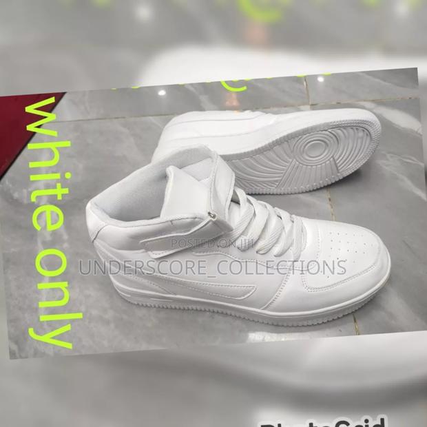 White High Cut Shoes - main view