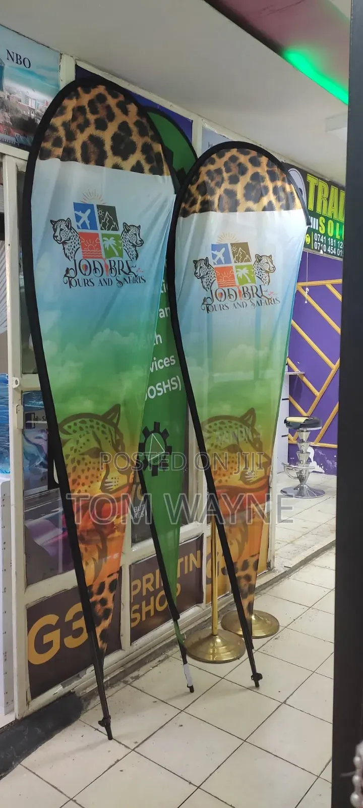 Double Sided Teardrop Banner With a 3.5 Metre Outdoor Stand