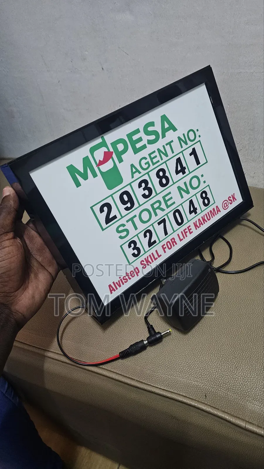 Mpesa Agent Number Light Box