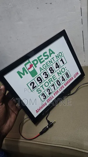 Mpesa Agent Number Light Box