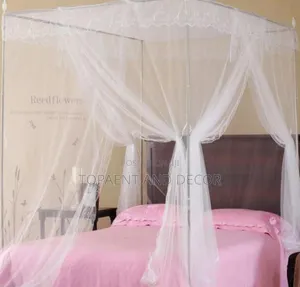 White Four Stand Elegant Mosquito Net