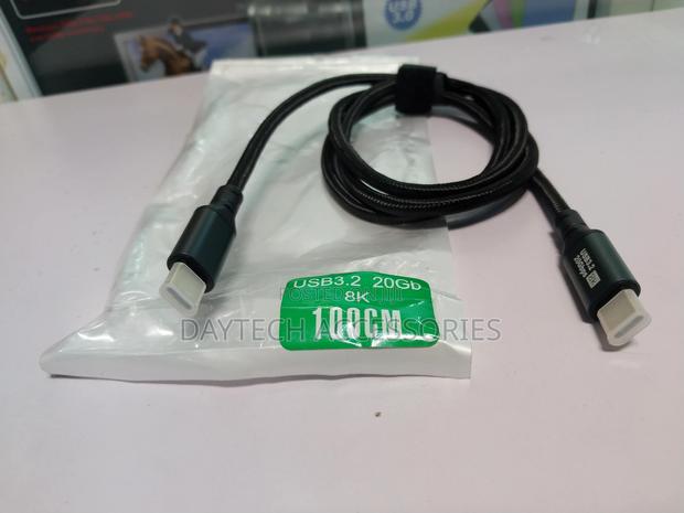 20gbps Usb 3.2 Type-C Male to Type-C Male Braided Cable 1.5m - thumbnail 2