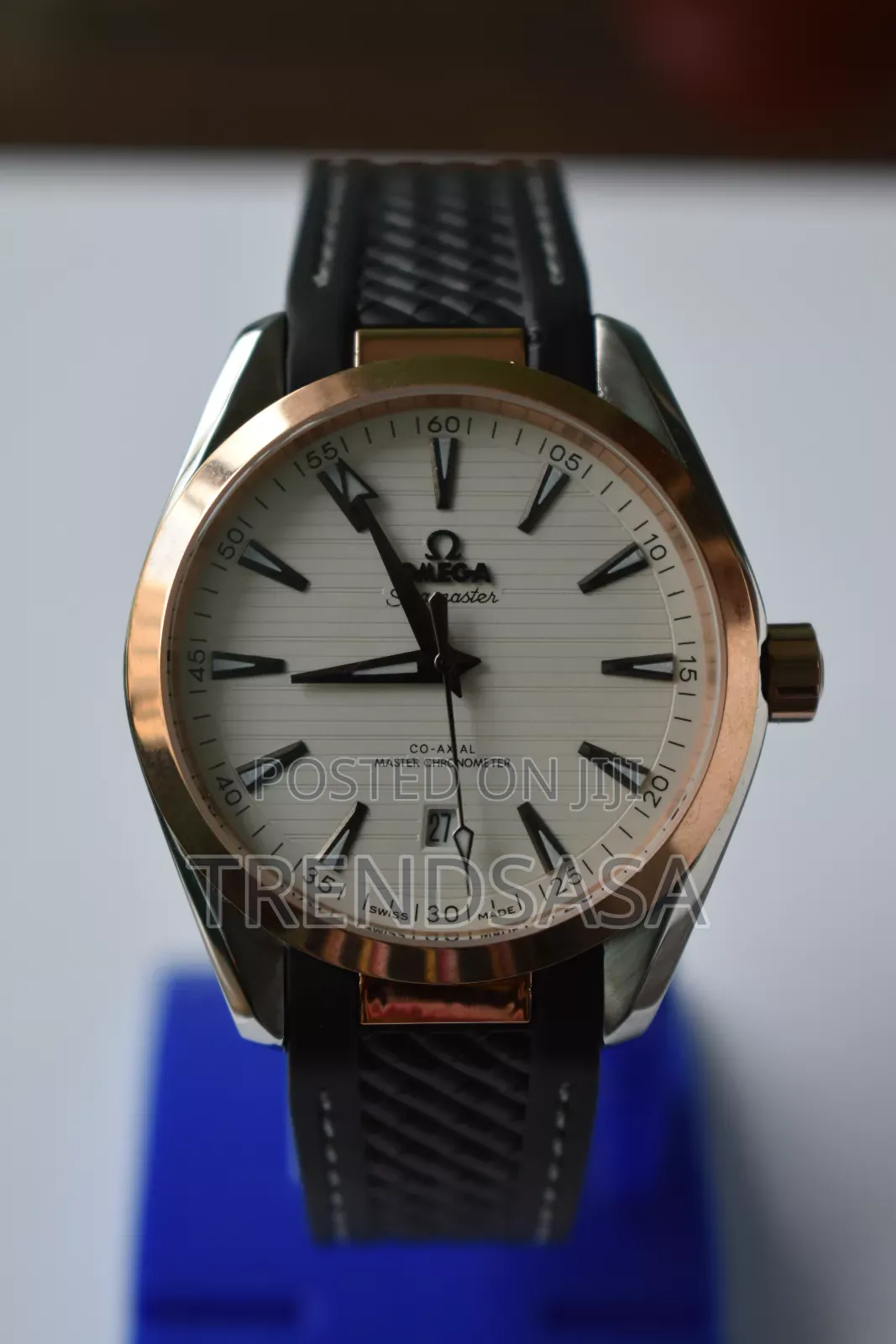 Omega Seamaster Two Tone Rose Gold With Rubber Straps