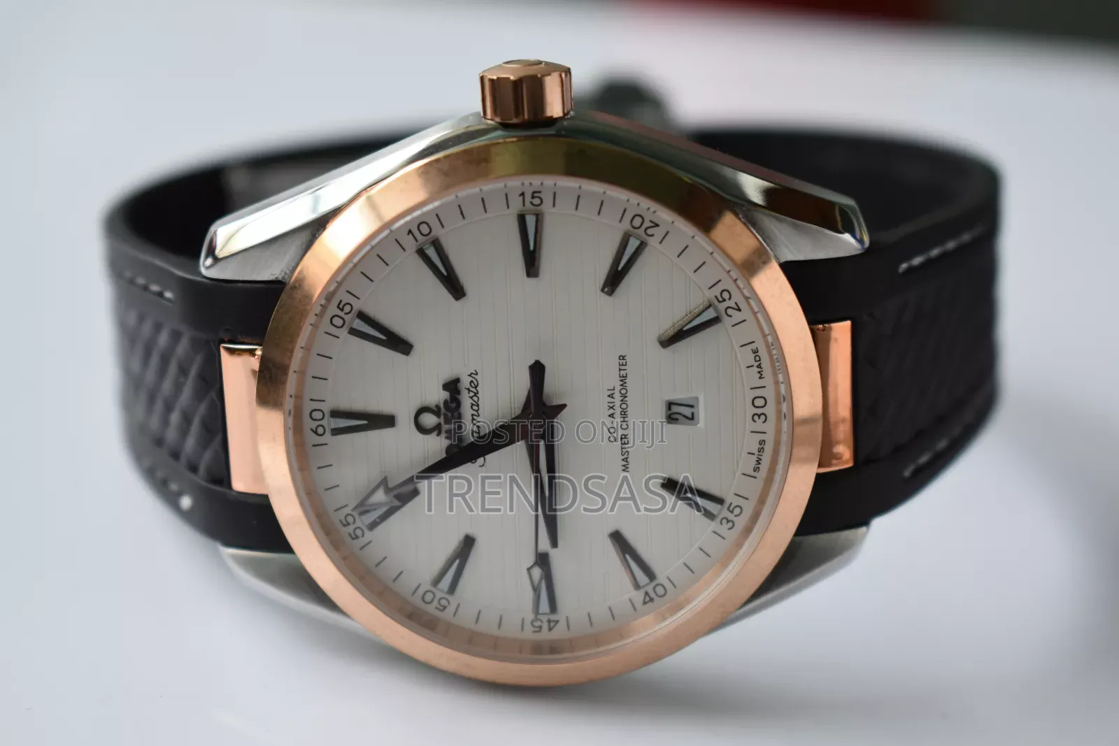 Omega Seamaster Two Tone Rose Gold With Rubber Straps