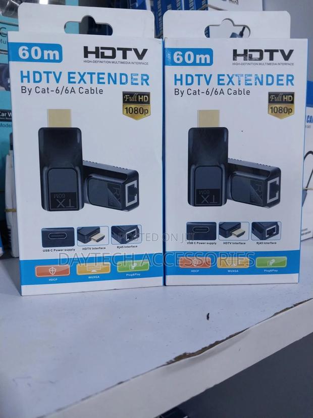 Hdmi Extender 60m Video 1080p Over Cat5 Cat6 Ethernet Cable