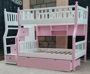 Pink Bunk Bed /Double Decker Bed for Girls